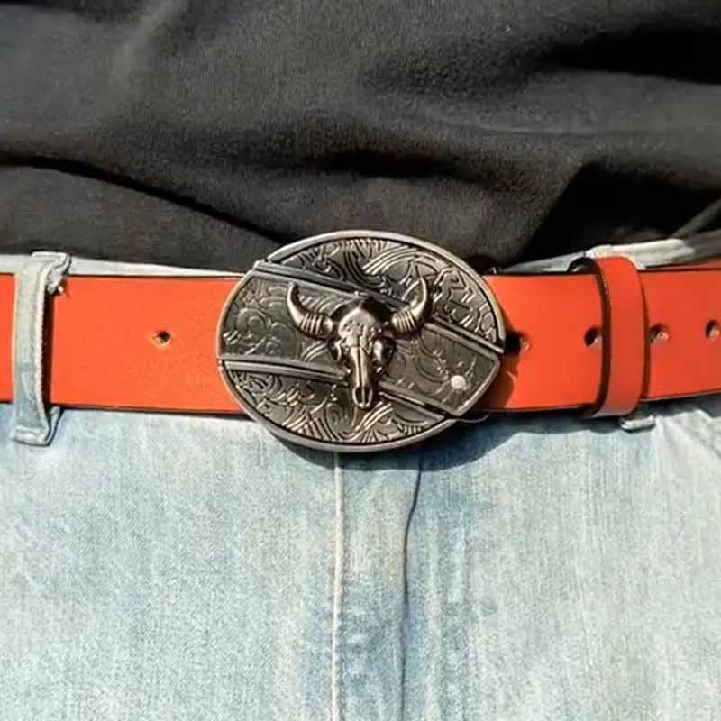 Kalsten | Metal Oval Cowboys Belt Buckle with Hidden EDC Tool | Stylish Accessory for Outdoor Adventures 4