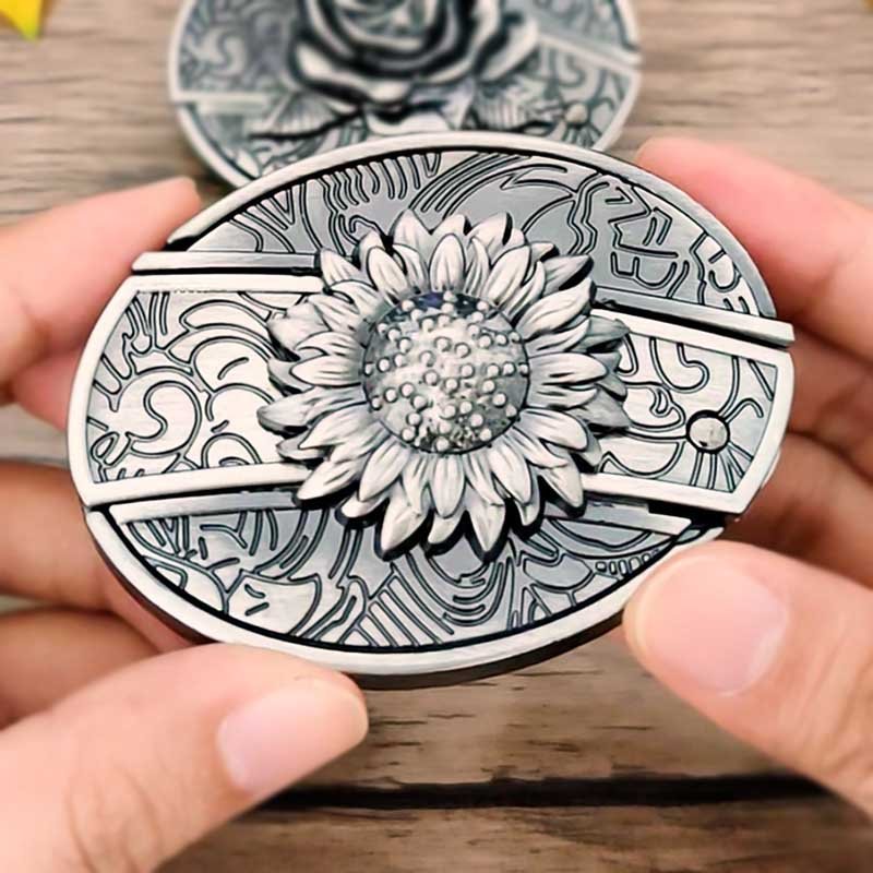 Kalsten | Metal Oval Cowboys Belt Buckle with Hidden EDC Tool | Stylish Accessory for Outdoor Adventures 8