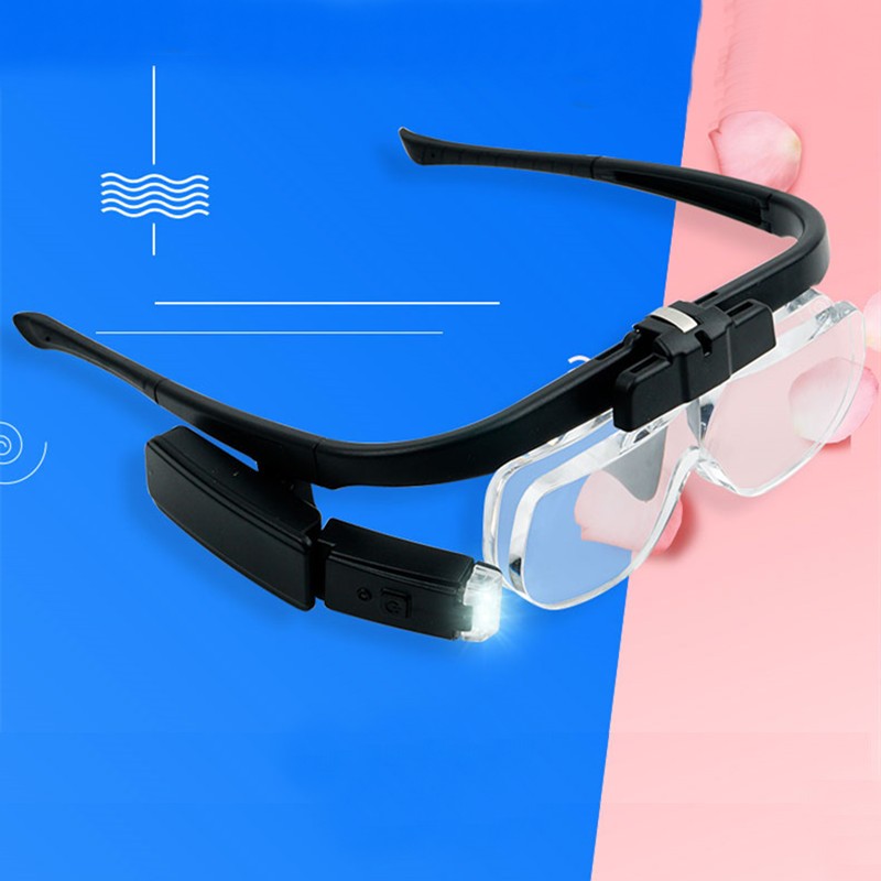Kalsten | Portable LED Magnifying Glasses with Adjustable Light & Replaceable Lenses for Enhanced Reading 0