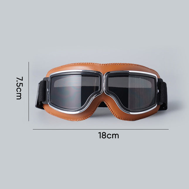 Kalsten | Vintage Motorcycle Goggles with UV Protection & Scratch-Resistant Lens | Classic Design for Comfort and Style 1