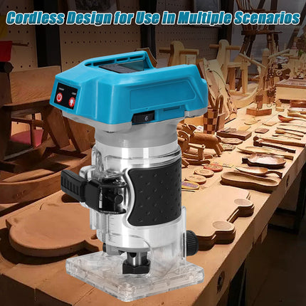 Router Tool for Woodworking, Cordless Wood Router with LED Light – image 4