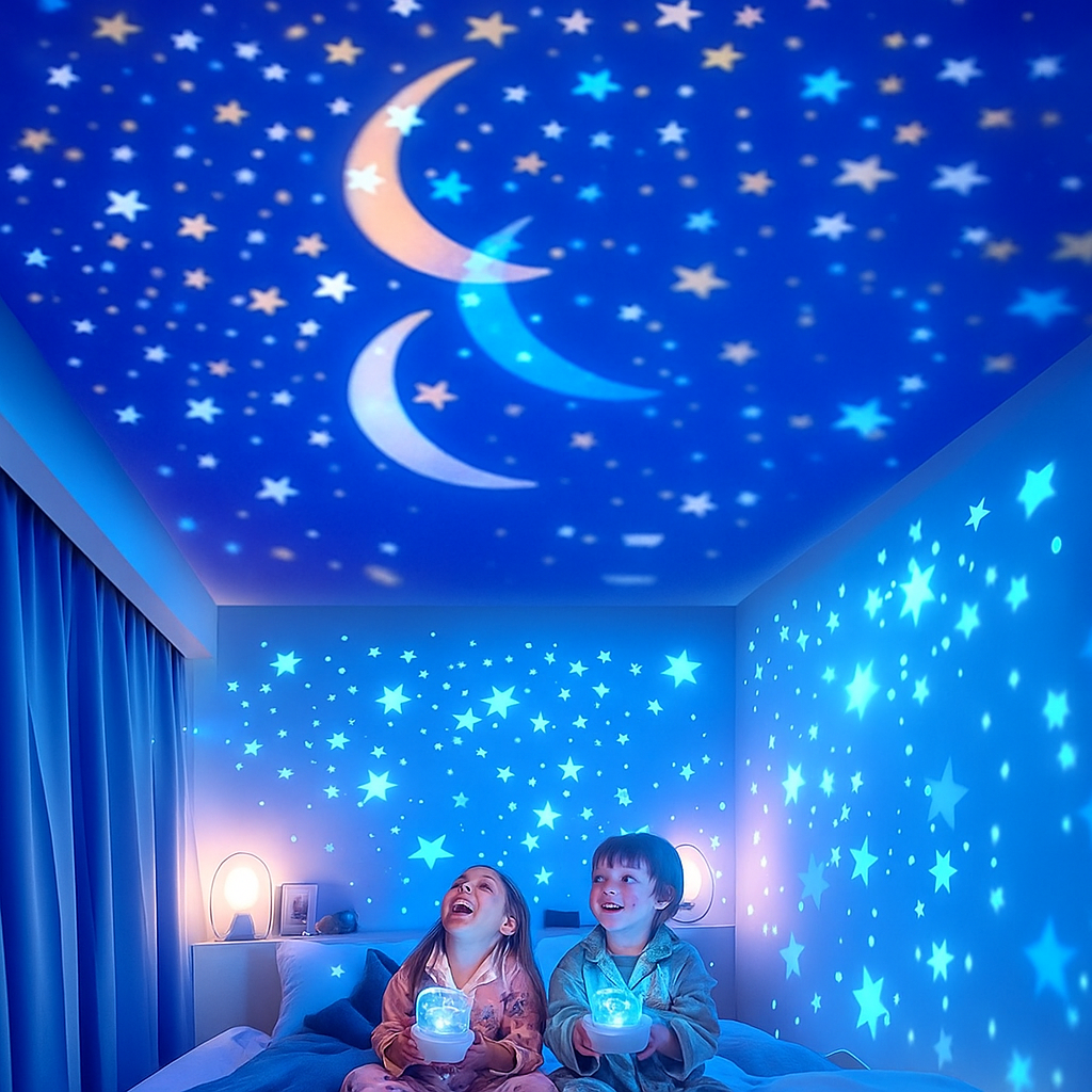 Kids Projector Night Light | Star and Galaxy Projection with Gentle Glow | Ideal for Bedtime Relaxation 0