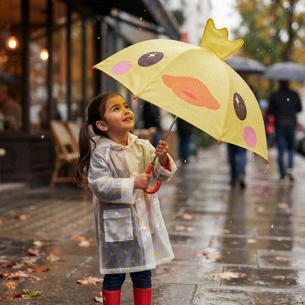 Compact Rain Umbrella with Animal Print for School, Kids Umbrella for Rain – image 5