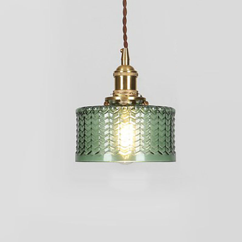 KintsugiGlow | Elegant Vintage Brass Glass Pendant Lighting Fixture 4