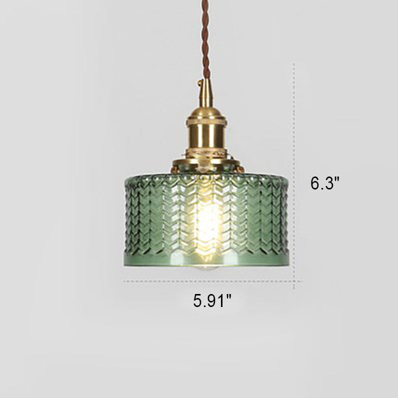 KintsugiGlow | Elegant Vintage Brass Glass Pendant Lighting Fixture 6