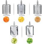 Kitchen Essentials | Rotary Cheese Grater with Ergonomic Handle | Versatile Food Prep Tool for Quick Grating and Slicing 1