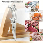 Kitchen Shears | Stainless Steel Scissors with Effortless Cutting Feature | Versatile Tool for Food Preparation 2
