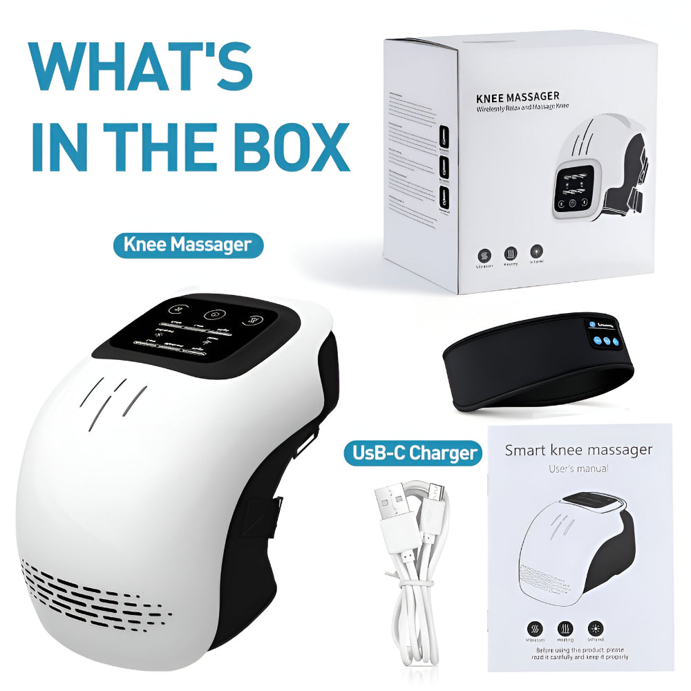 Knee Massager | Electric Heated Compression Device for Pain Relief 8