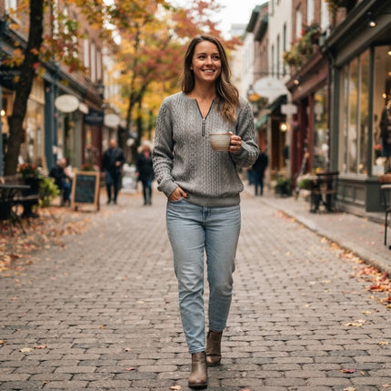 Oversized Sweater for Women, Textured Knit Sweater with Relaxed Fit, Soft Fall Sweater and Cozy Pullover Knit Top