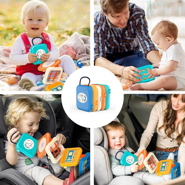 Montessori Busy Cube with Flip Game and Finger Games