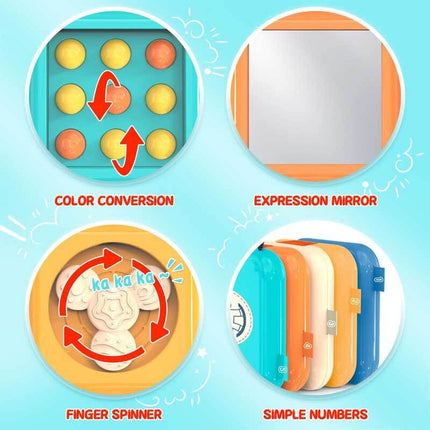 Activity Cube with Spinning Fans and Clock Panel – image 6