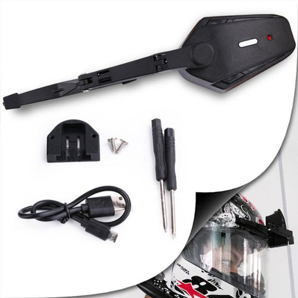 Helmet Wiper for Motorcycle Visor, Rechargeable Motorcycle Helmet Windscreen Wiper, Motorcycle Helmet Accessory for Rain
