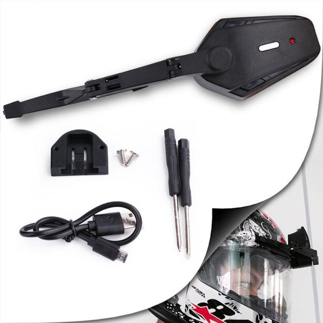 Helmet Wiper for Motorcycle Visor, Rechargeable Motorcycle Helmet Windscreen Wiper, Motorcycle Helmet Accessory for Rain