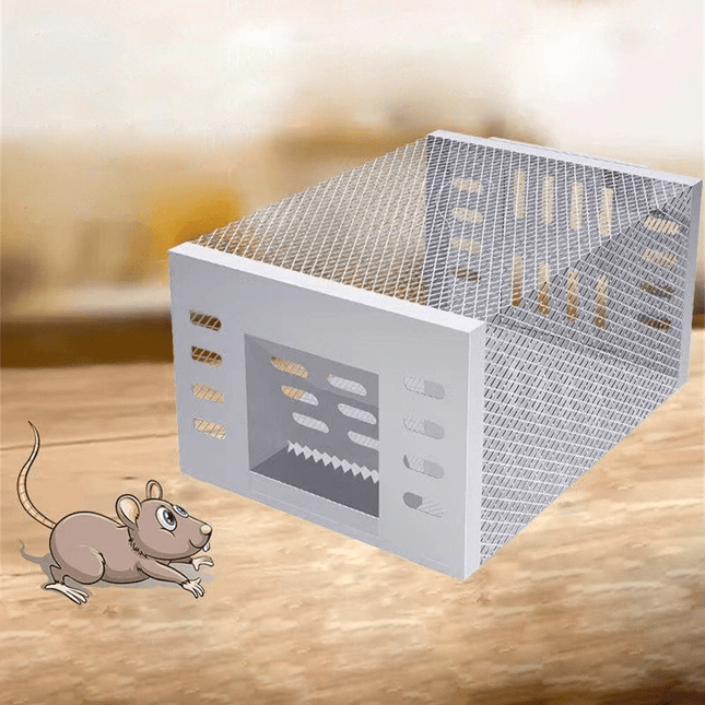 Humane Mouse Trap Live Catch Cage, Reusable Live Mouse Trap for 10 to 15 Mice, Indoor and Outdoor Rodent Trap