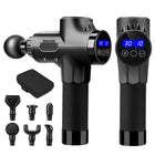 Massage Gun Deep Tissue Massager, Muscular Massage Gun with 6 Heads and 30 Speeds, Handheld Percussion Back Massager, Neck