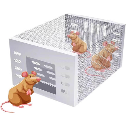 Mouse Trap Bucket Lid Self Resetting, Reusable Multi Catch Rodent Trap