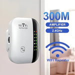 Tuzwa WiFi Range Extender – 300Mbps 2.4GHz WiFi Signal Booster & Wireless Repeater for Home Internet Coverage
