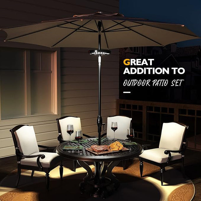 Patio Umbrella Light, Warm White LED Umbrella Light