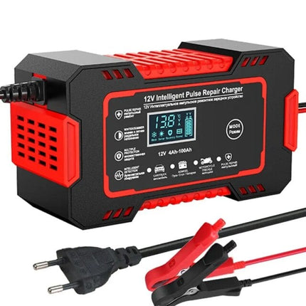 Car Battery Charger with LCD Display