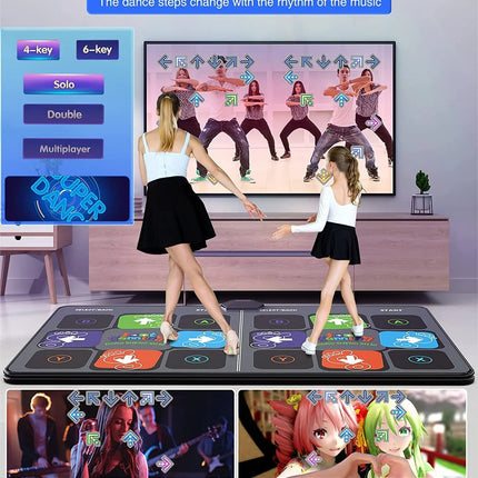 Dance Mat for Kids with 2 Wireless Controllers, Dance Mat Game for TV