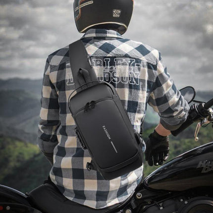 Sling Bag Anti Theft Crossbody Bag with Combination Lock, Sling Backpack with USB Charging Port