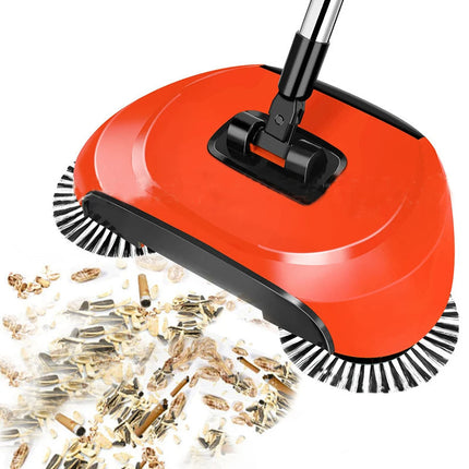 Sweeping Broom with Mop and Rotating Brush, Manual Floor Sweeper – image 4