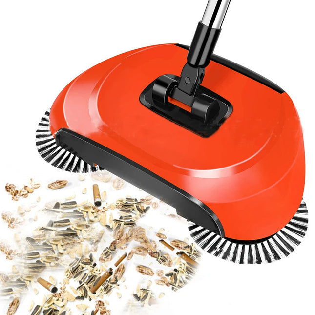 Sweeping Broom with Mop and Rotating Brush, Manual Floor Sweeper – image 4