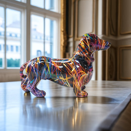 Dog Statue, Dachshund Decor and Dog Lover Gift for Home Office or Nursery – image 5