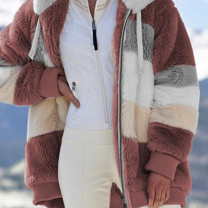 Cashmere Coat with Hood and Zipper, Colorful Coat S to 5XL – image 9
