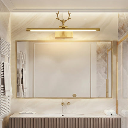 LED Bathroom Vanity Light with 210° Adjustable Head | Antler-Style Design for Targeted Grooming 2