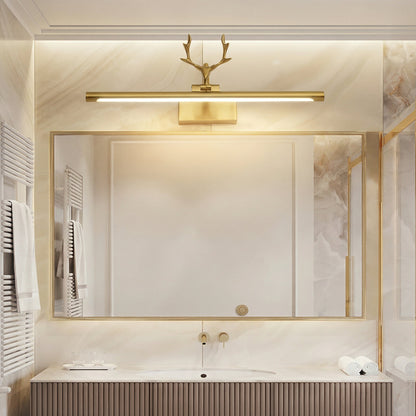 LED Bathroom Vanity Light with 210° Adjustable Head | Antler-Style Design for Targeted Grooming 2