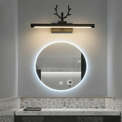 LED Bathroom Vanity Light with 210° Adjustable Head | Antler-Style Design for Targeted Grooming 3