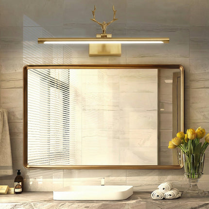 LED Bathroom Vanity Light with 210° Adjustable Head | Antler-Style Design for Targeted Grooming 4