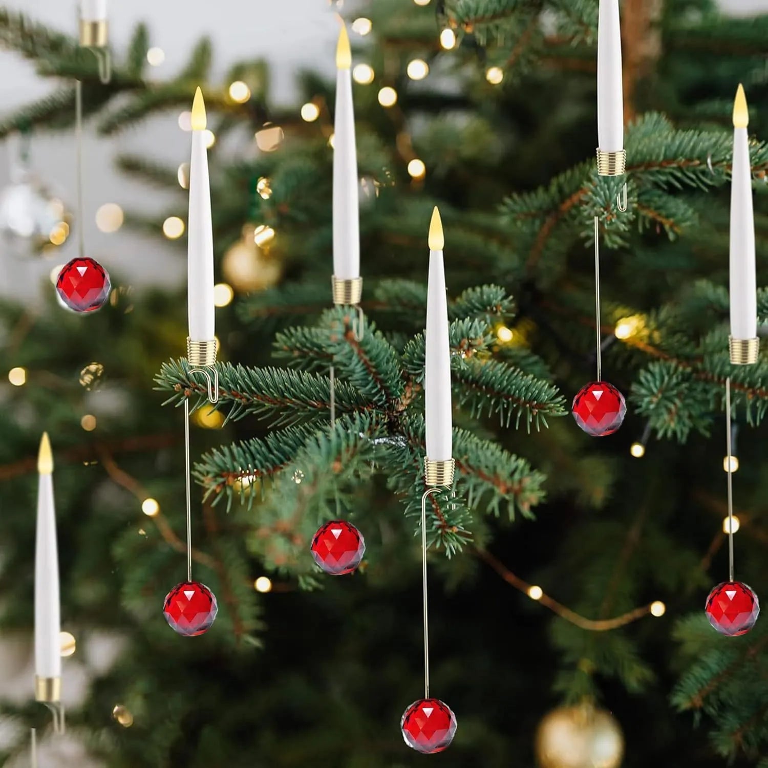 LED Christmas Lights | Battery-Powered Candle Set with Remote Control for Enchanting Holiday Decor 4