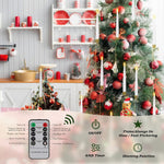 LED Christmas Lights | Battery-Powered Candle Set with Remote Control for Enchanting Holiday Decor 8