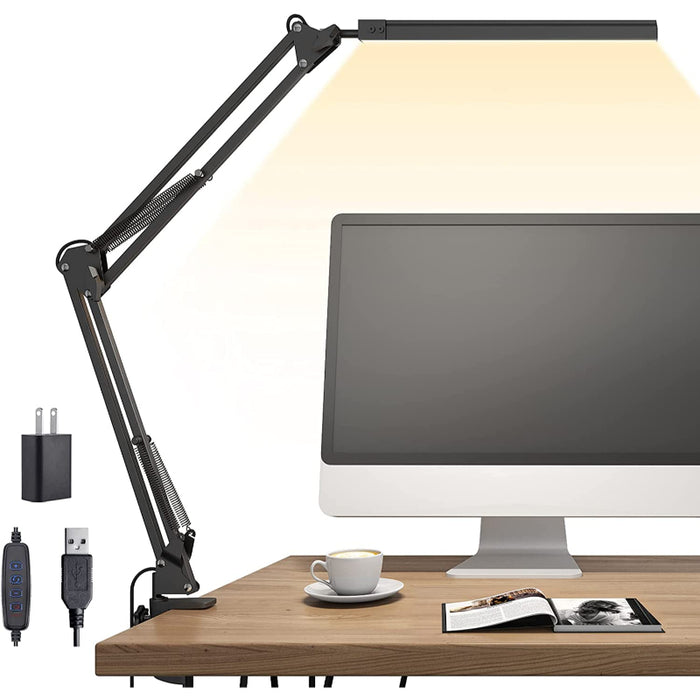 LED Desk Lamp | Adjustable Brightness & Color Temperature | Eye-Caring Lighting for Work and Study 0