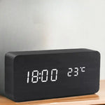 LED Digital Alarm Clock with Voice Control & Temperature Display | Modern Design for Effortless Time Management 0