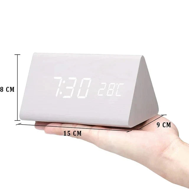 LED Digital Alarm Clock with Voice Control & Temperature Display | Modern Design for Effortless Time Management 5