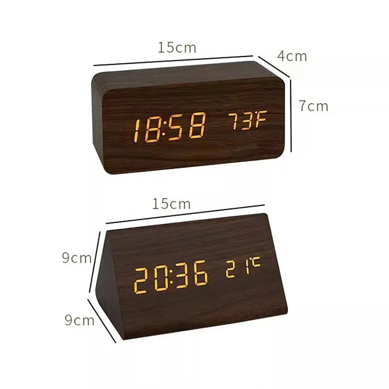 LED Digital Alarm Clock with Voice Control & Temperature Display | Modern Design for Effortless Time Management 7