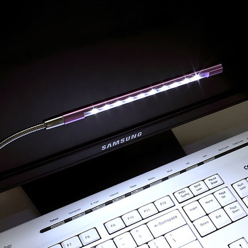 LED Light for Laptop Keyboard with Adjustable Brightness | Portable Desk Lamp for Enhanced Illumination 0