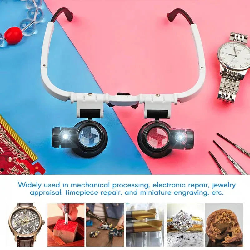 LED Magnifying Glasses with 8x, 15x, and 23x Magnification for Precision Work 4