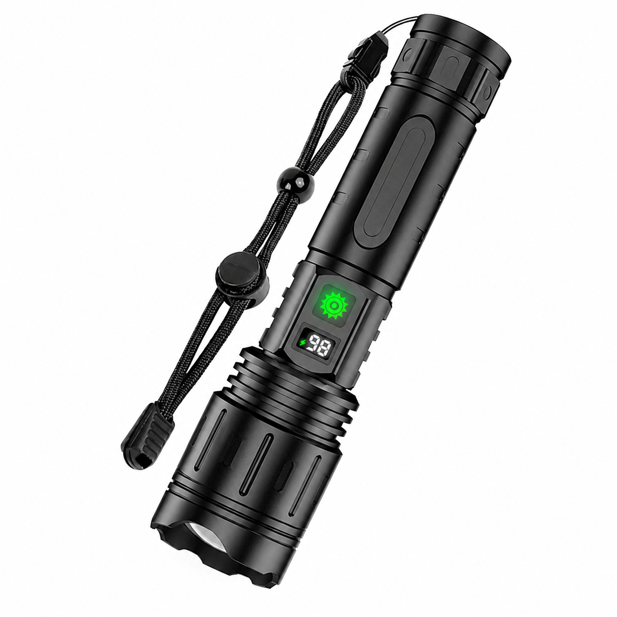 LED Tactical Flashlight with Rechargeable Battery | Compact Design for Outdoor Adventures 0