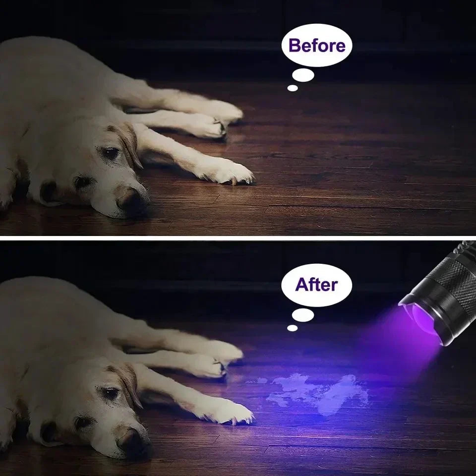 LED UV Flashlight | Compact Design for Stain Detection | Essential Tool for Home Cleaning 4