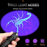 LED UV Flashlight | Compact Design for Stain Detection | Essential Tool for Home Cleaning 6