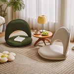 Lambswool Elegance | Stylish Minimalist Foldable Accent Chair 1