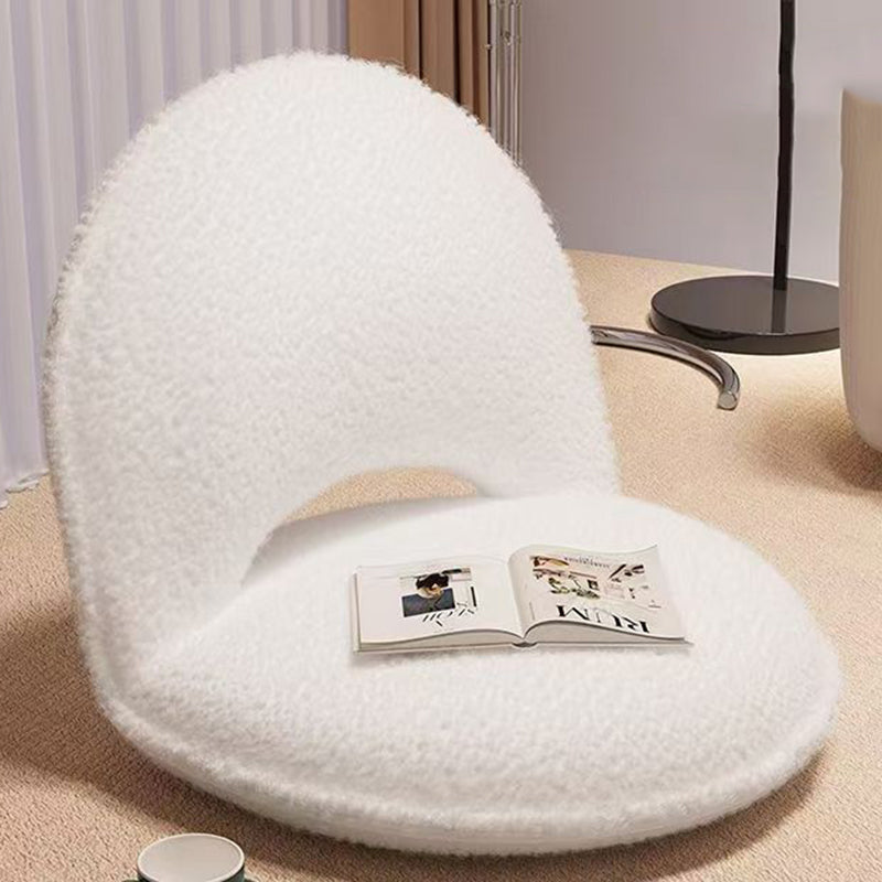 Lambswool Elegance | Stylish Minimalist Foldable Accent Chair 14