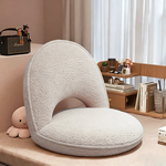 Lambswool Elegance | Stylish Minimalist Foldable Accent Chair 15