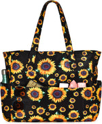 Large Waterproof Beach Tote Bag with Zipper & Organizational Pockets | Ideal Beach Bag for Family Outings 22