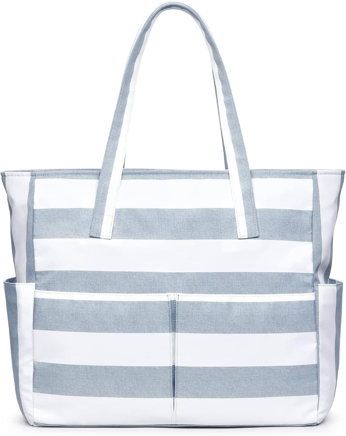 Large Waterproof Beach Tote Bag with Zipper & Organizational Pockets | Ideal Beach Bag for Family Outings 28