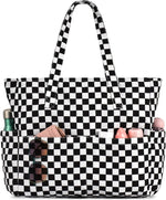 Large Waterproof Beach Tote Bag with Zipper & Organizational Pockets | Ideal Beach Bag for Family Outings 6